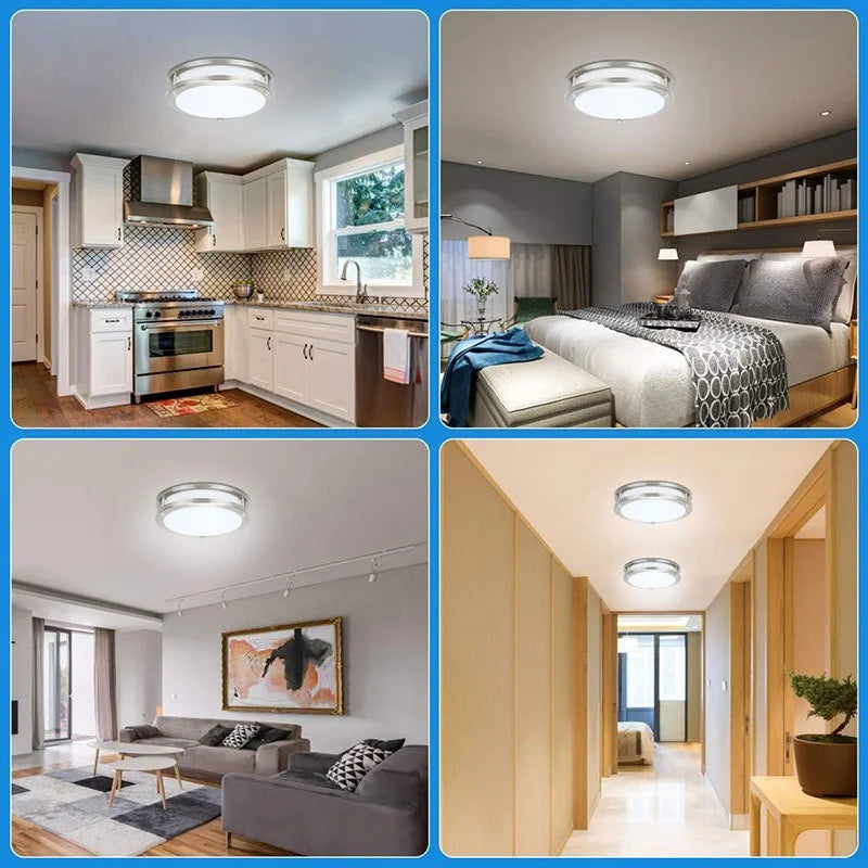 Kinetic 13" Brushed Nickel 5 CCT Flush Mount LED Ceiling Light