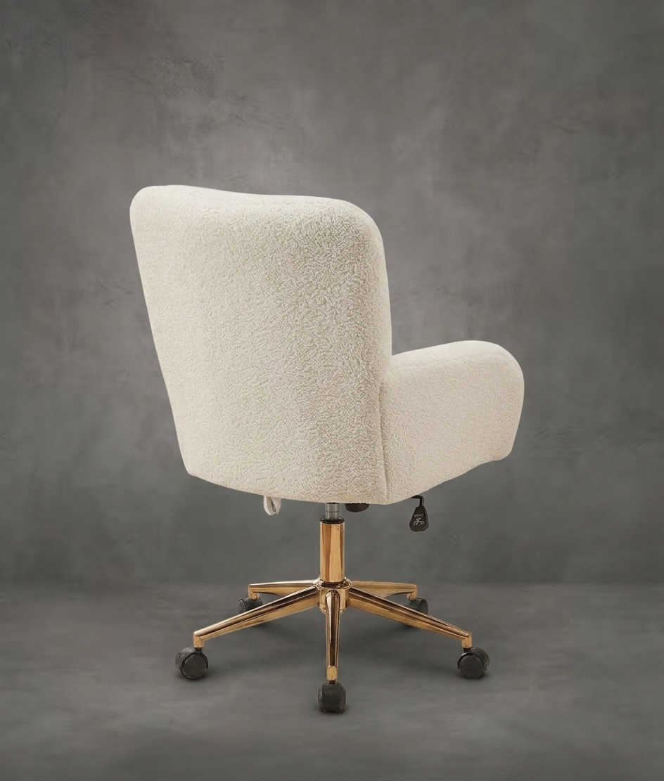 The Kinetic Modern Bouclé Executive Swivel Desk Chair