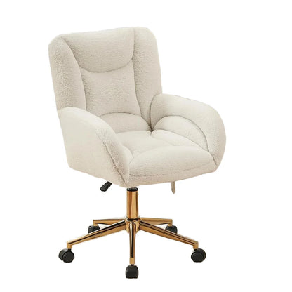 The Kinetic Modern Bouclé Executive Swivel Desk Chair