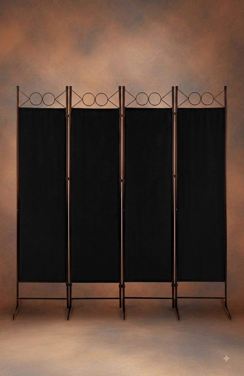 The Kinetic Modular 4-Panel Architectural Room Divider
