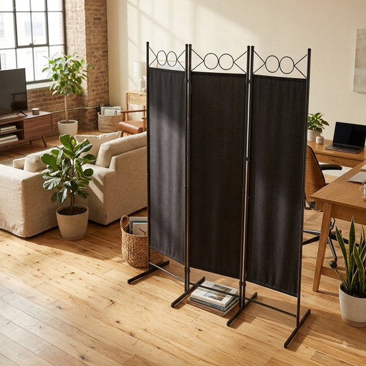 The Kinetic Modular 4-Panel Architectural Room Divider