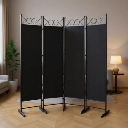 The Kinetic Modular 4-Panel Architectural Room Divider