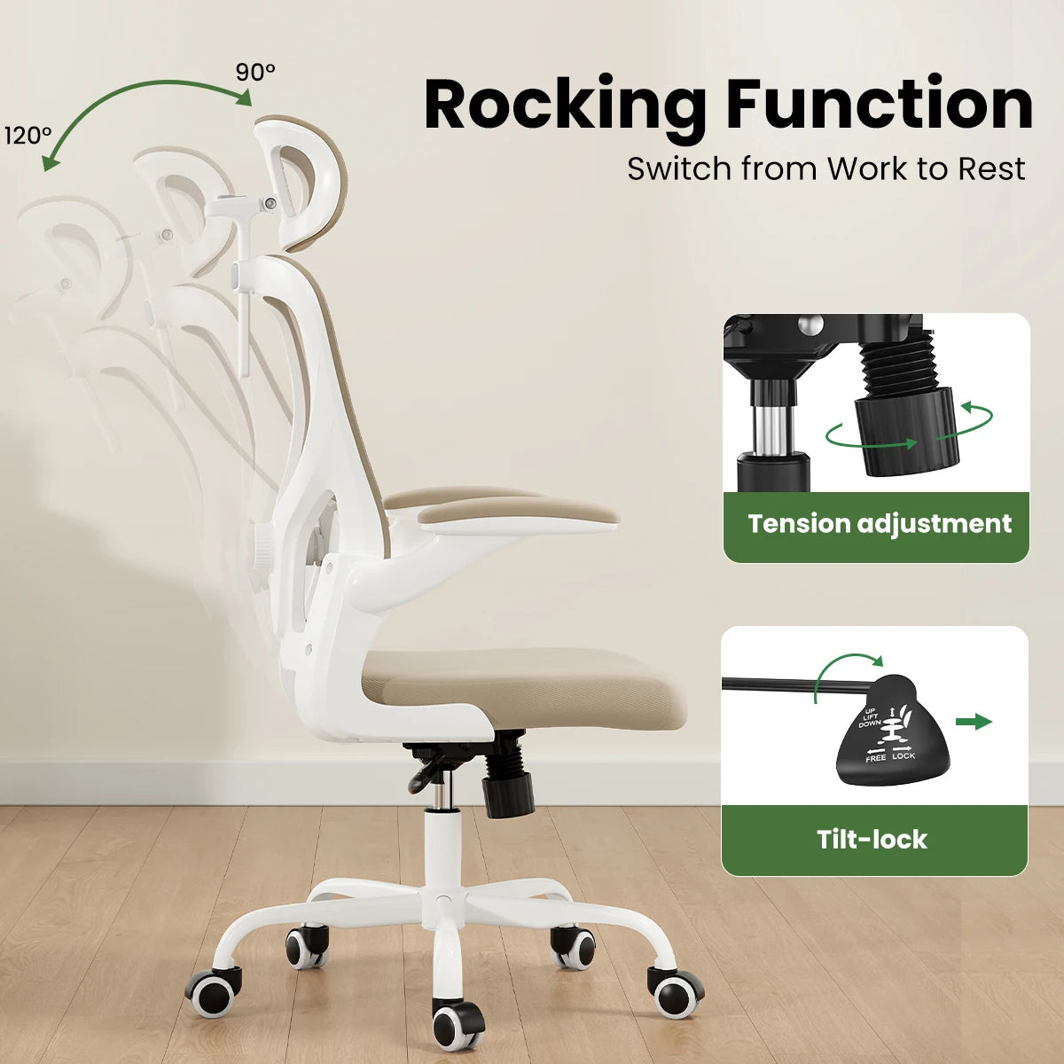 The Kinetic Ergonomic High-Back Mesh Workstation Chair