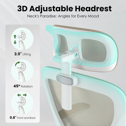The Kinetic Ergonomic High-Back Mesh Workstation Chair