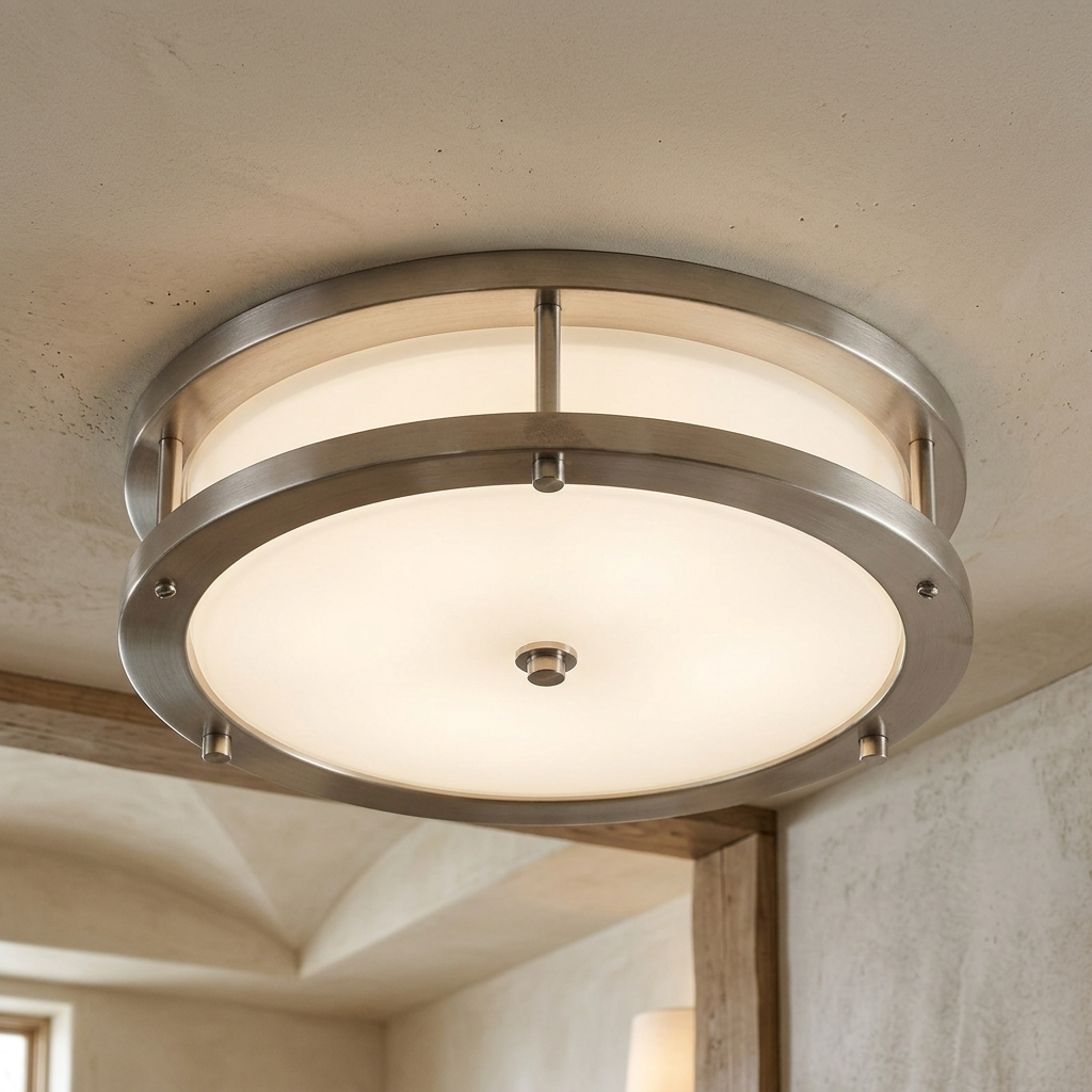 Kinetic 13" Brushed Nickel 5 CCT Flush Mount LED Ceiling Light