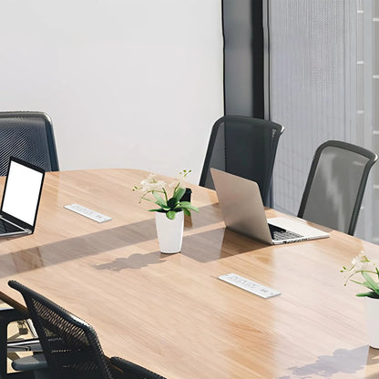 Kinetic Flush Mount Desk Power Strip - 3 AC & 2 USB Ports