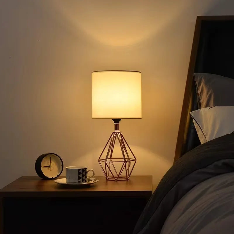 The Kinetic Metal Table Lamp with Linenshade