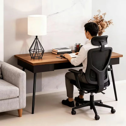 The Kinetic Metal Table Lamp with Linenshade