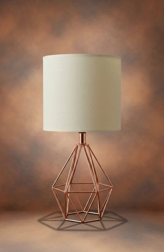 The Kinetic Metal Table Lamp with Linenshade