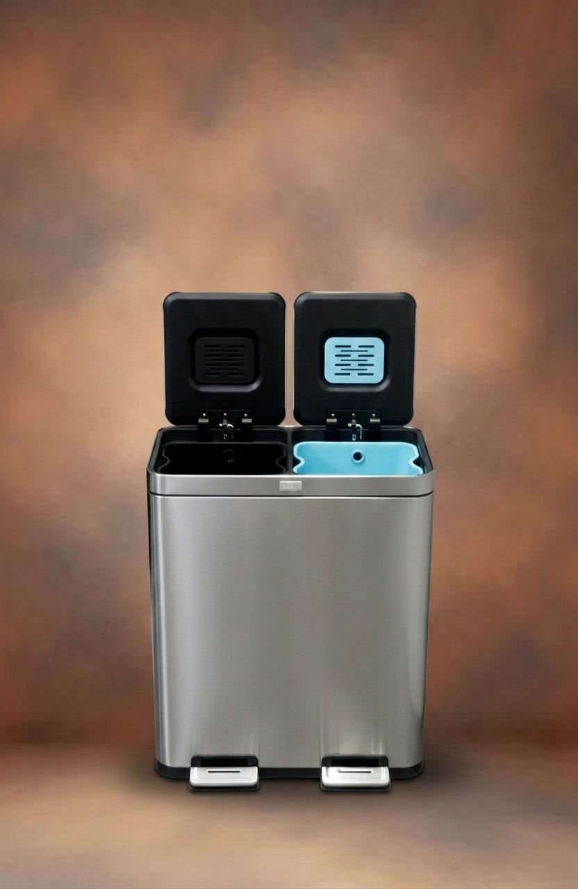 The Kinetic Dual-Compartment 60L Recycling Station